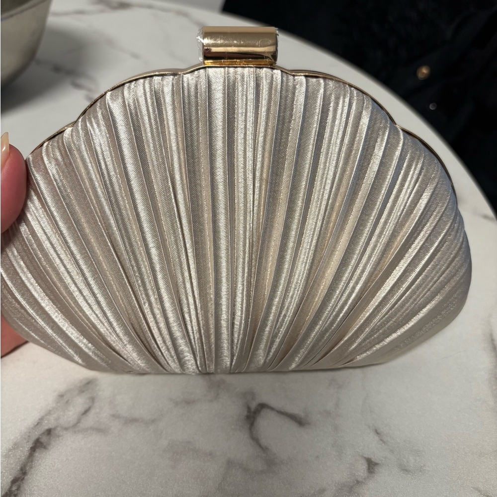 Elegant Silver Clutch Bag